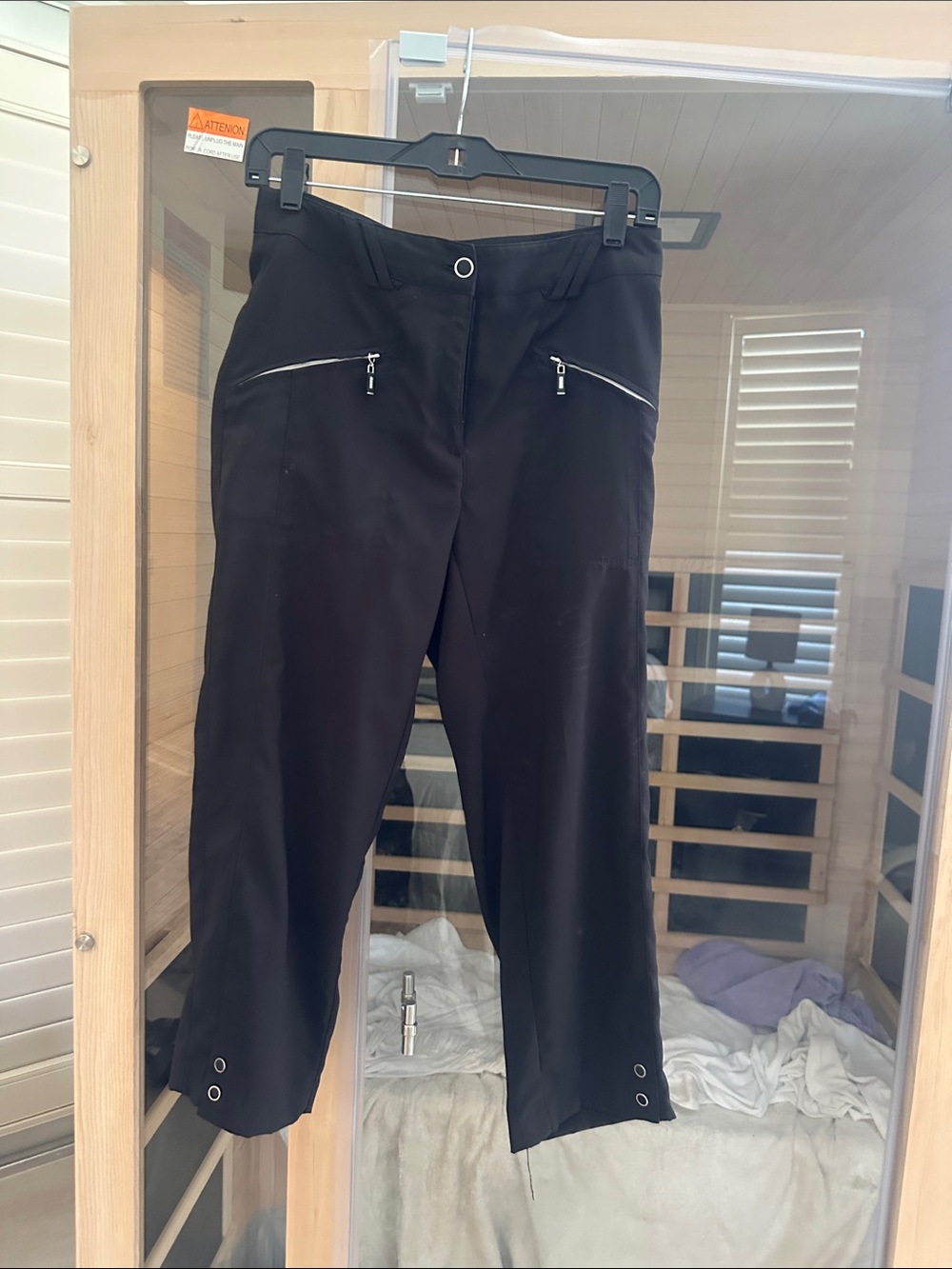 DKNY Women’s Golf Pants with Zipper Accents